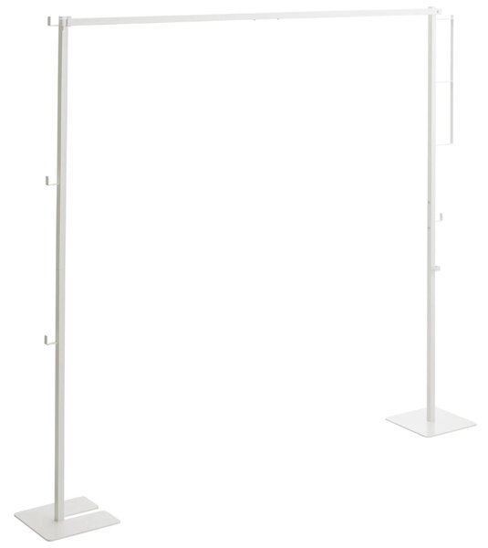 Bílý kovový skládací sušák Yamazaki Tower 160 x 175 cm
