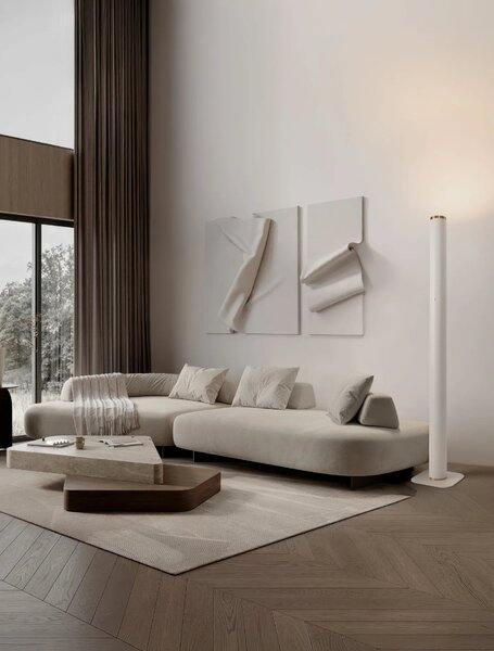 Designová stojací lampa Orin_12 S bílá