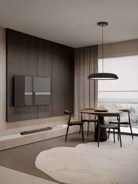 LED moderný luster Felicia 60 Čierna – Černá