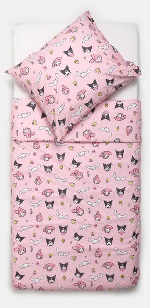 Sinsay - Bavlněná souprava povlečení Hello Kitty and Friends - růžová