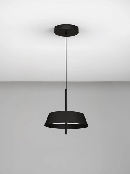 LED moderný luster Velio 35 Čierna – Černá