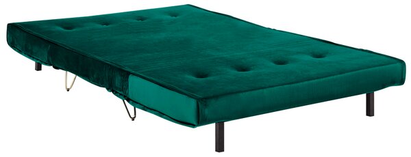 Obývací sestava 3místná VESTFOLD Umělý samet Tmavě zelená
