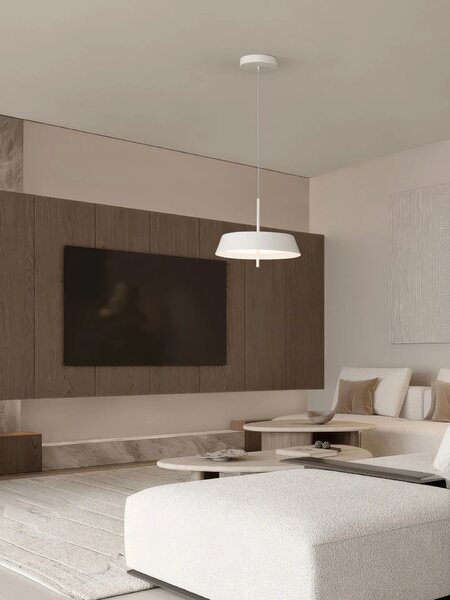 LED moderný luster Velio 45 Biela – Bílá