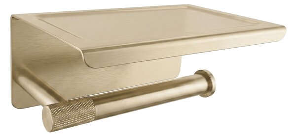 Držák na toaletní papír s poličkou 6613 Modern Gold Brush