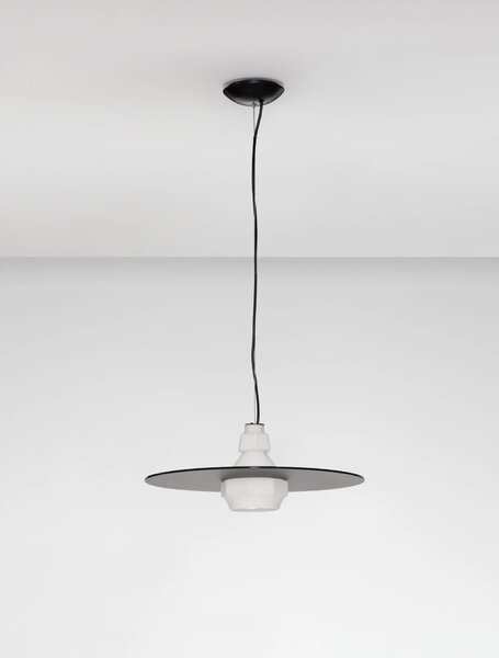 LED moderný luster Lora Čierna 45 – Černá