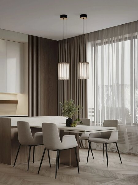 LED moderný luster Nol 22 Medená – Měděná