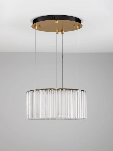LED moderný luster Nol 68 Medená – Měděná