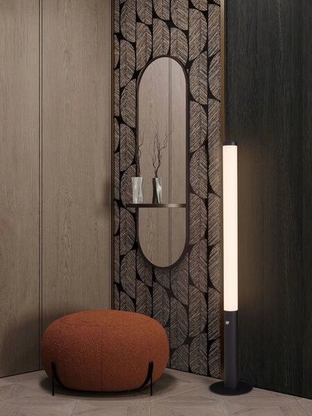 Designová stojací lampa Glaze černá