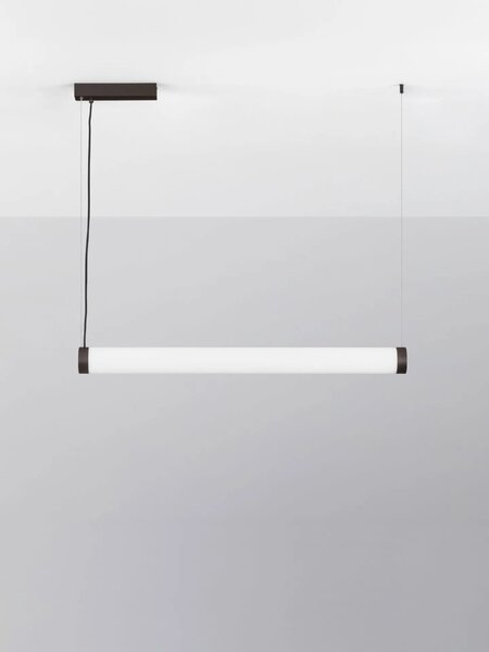 LED moderní lustr Glaze černá