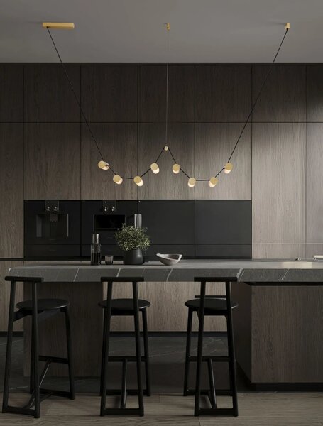 LED moderný luster Luma Medená 31W – Měděná