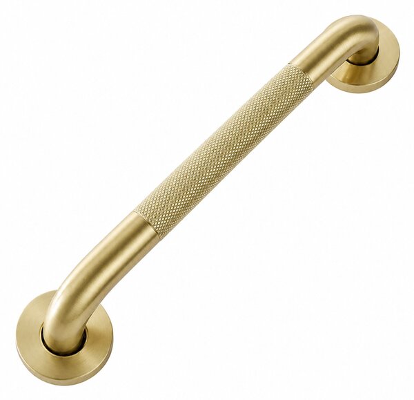 Rovné koupelnové madlo Brush Gold