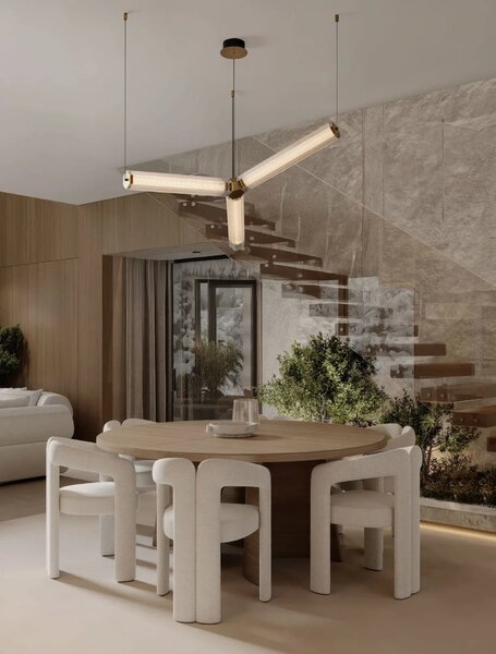 LED moderný luster Essenzo Medená 23W – Měděná