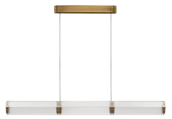 LED moderný luster Essenzo Medená 24W – Měděná