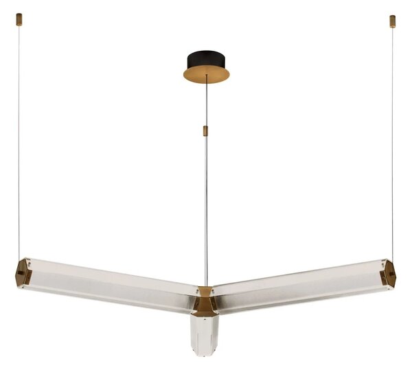 LED moderný luster Essenzo Medená 23W – Měděná