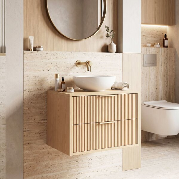 Koupelnová skříňka pod umyvadlo Rea Mono 60cm Beige