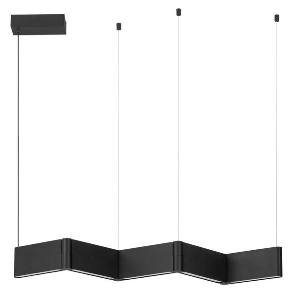 LED moderní lustr Flusso černá