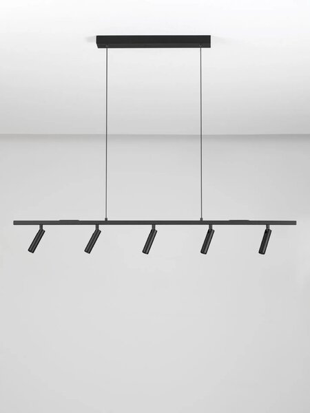 LED moderní lustr Mano černá