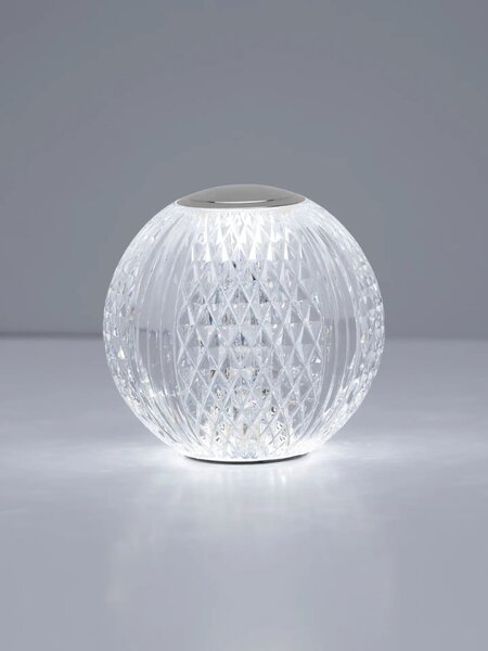 Moderní stolní lampa Brillante šedá