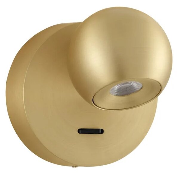 Designové nástěnné svítidlo Sfera zlatá