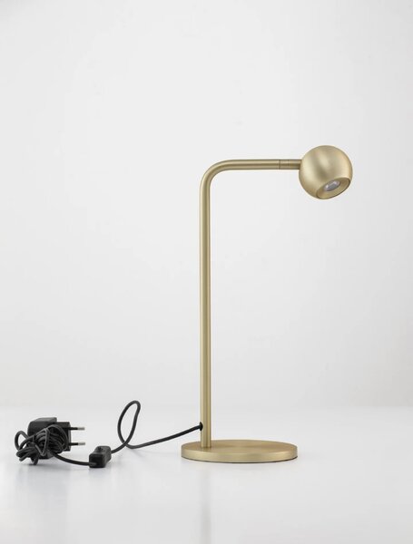 Designová stolní lampa Sfera zlatá