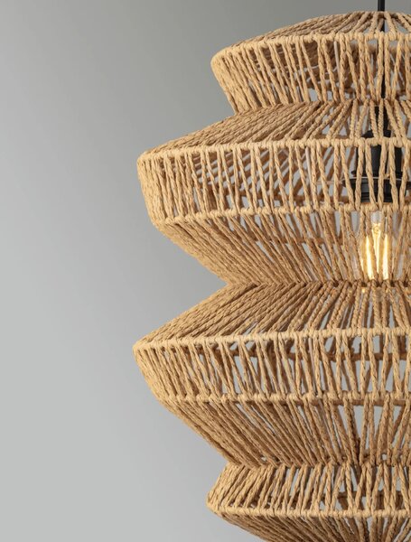 Prírodný luster Nua naturál C 40cm – Hnědá
