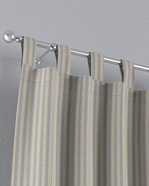 Závěs na poutkach barva béžová látka venkovní, pletený vzor, vzorované