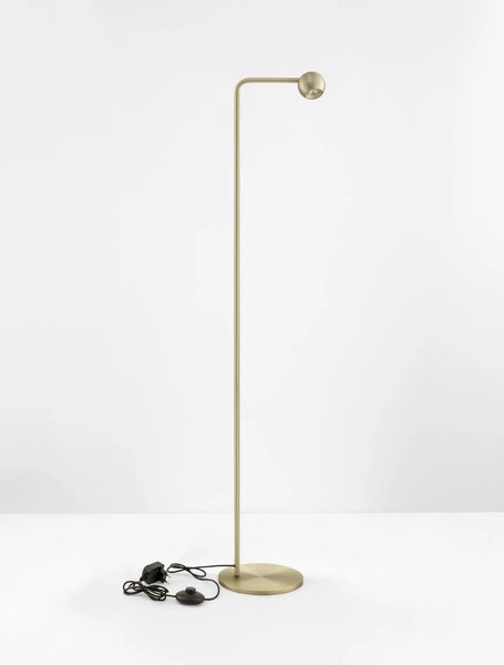 Designová stojací lampa Sfera zlatá