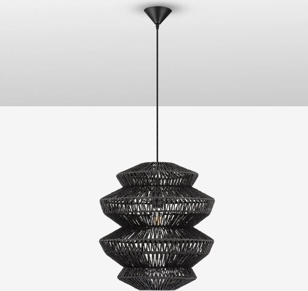 Prírodný luster Nua čierna C 40cm – Černá