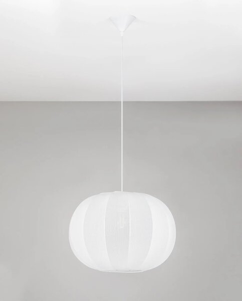 LED moderný luster Delina 50 Biela – Bílá