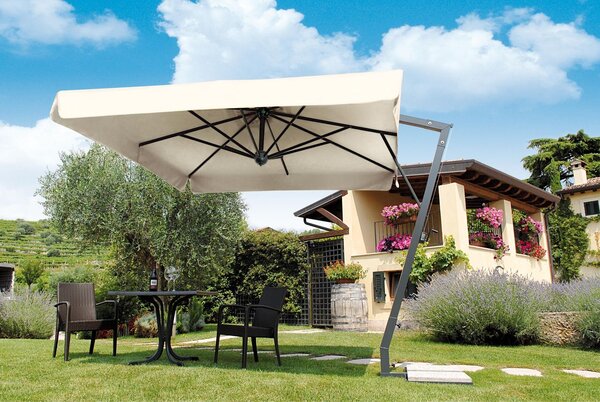 Slunečník SCOLARO Napoli Braccio 2 x 3 m natur A1N bez volánu natur A1N bez volánu