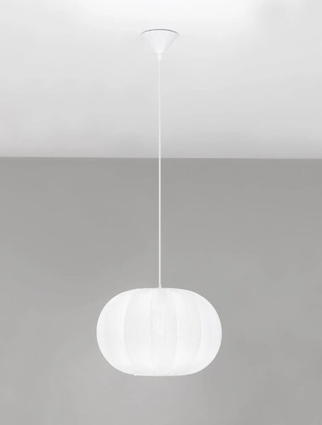 LED moderný luster Delina 40 Biela – Bílá
