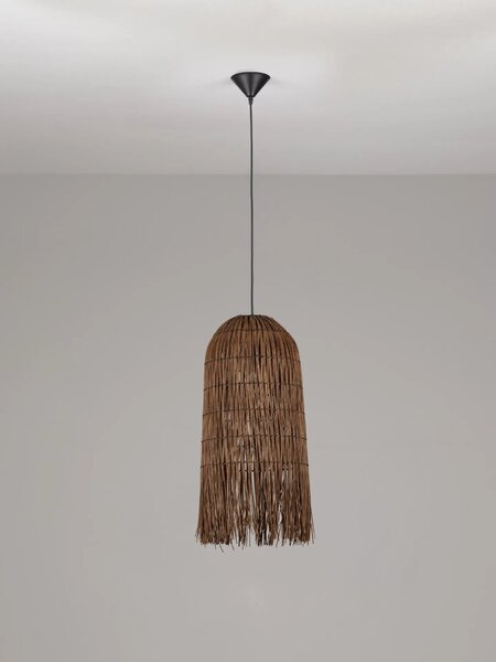 LED moderní lustr Vena hnědá