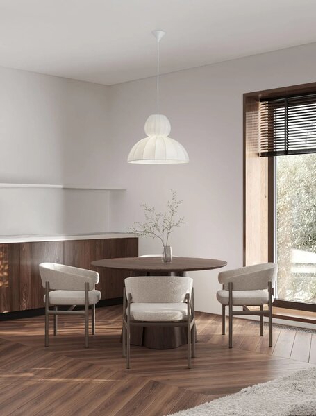 LED moderný luster Delina Biela A – Bílá