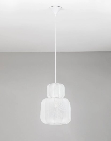 LED moderný luster Delina Biela B – Bílá