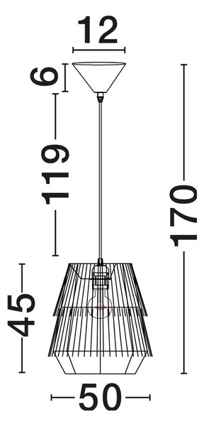 LED moderní lustr Sol černá