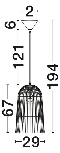 LED moderní lustr Vena žlutá