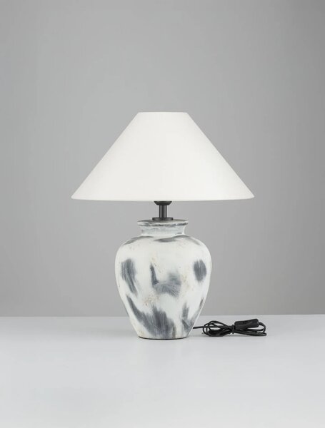 Moderní stolní lampa Lupe bílá