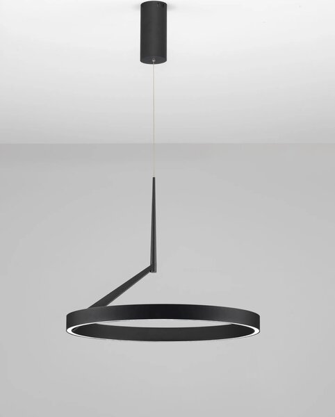 LED moderný luster Adaliz 60 Čierna – Černá