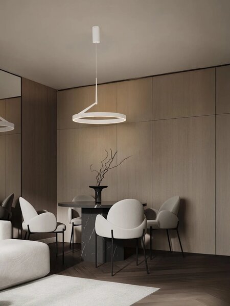 LED moderný luster Adaliz 60 Biela – Bílá