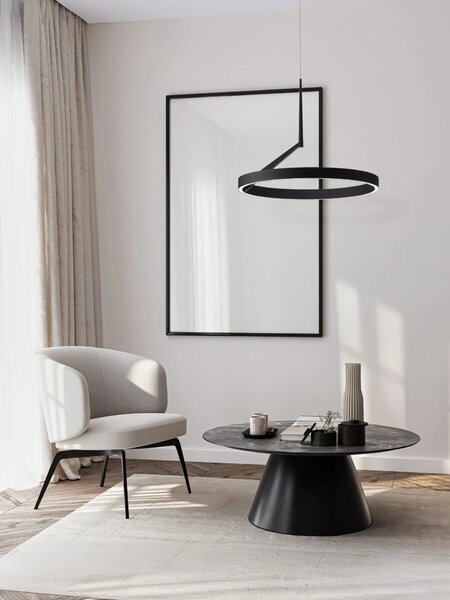 LED moderný luster Adaliz 60 Čierna – Černá