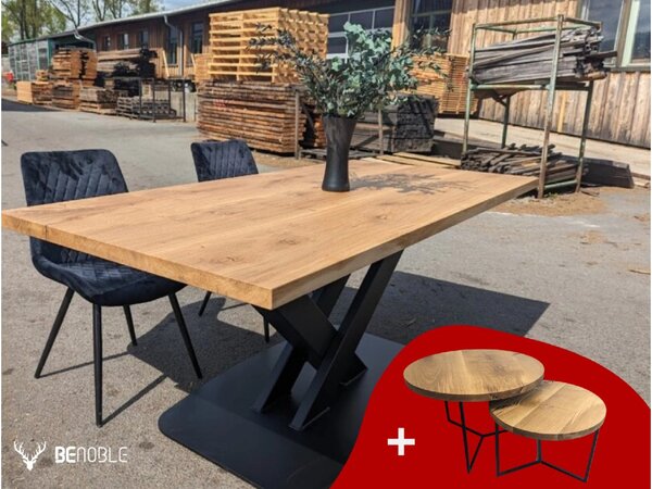 Jídelní stůl Malag + Konferenční stolek TWO Bro set Velikost Desky: 1300x800 (mm)