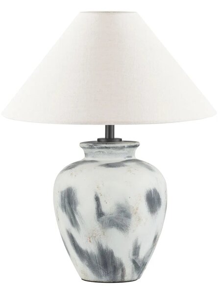 Moderní stolní lampa Lupe bílá