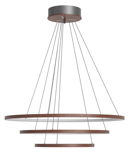 ByRydens 4202250-6003-LED Lustr na lanku TRIONE LED/45W/230V hnědá pr. 80 cm
