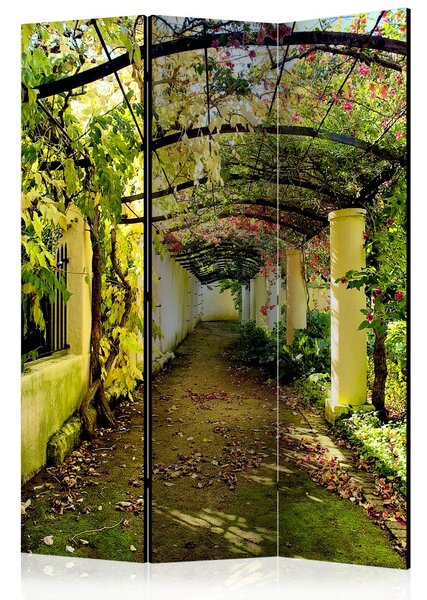Paraván Romantic Garden Dekorhome 135x172 cm (3-dílný)