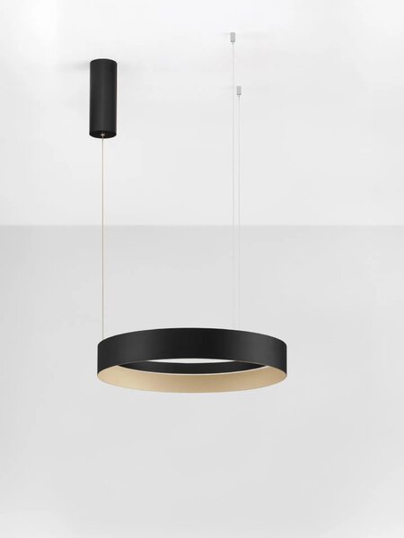 LED moderný luster Lumia 50 Čierna – Černá
