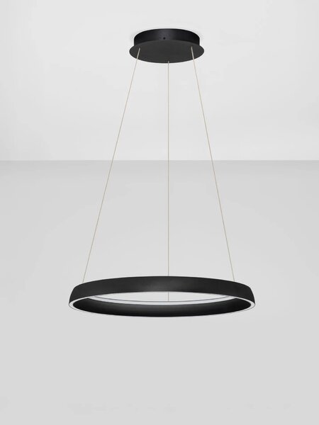 LED moderný luster Ovia 45 Čierna – Černá (9695704)