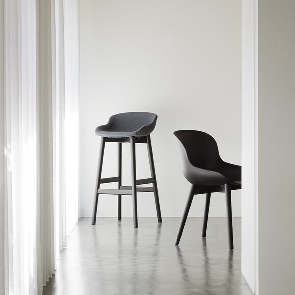 Normann Copenhagen designové barové židle Hyg Barstool Oak Low (výška 65 cm)