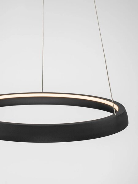 LED moderný luster Ovia 45 Čierna – Černá (9695704)