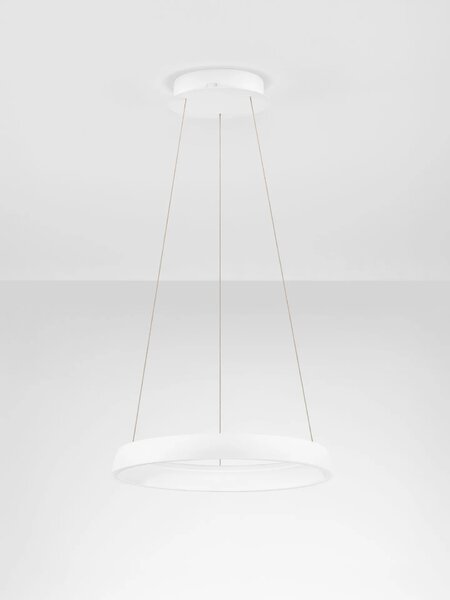 LED moderný luster Ovia 45 Biela – Bílá