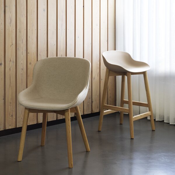 Normann Copenhagen designové barové židle Hyg Barstool Oak Low (výška 65 cm)
